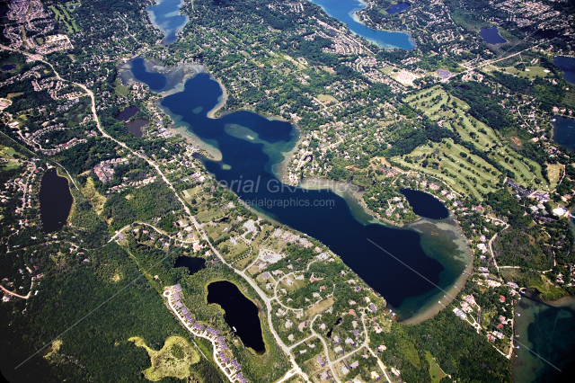 Upper Straits Lake in Oakland County, Michigan